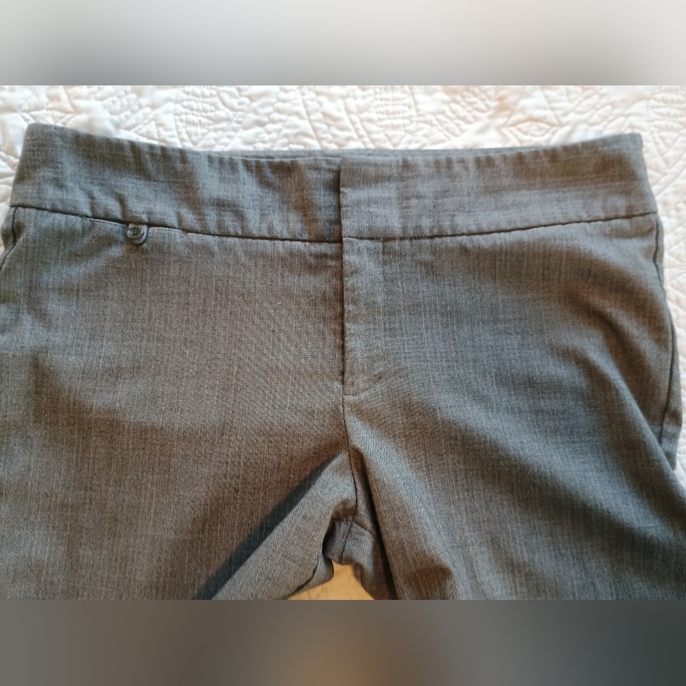 Vintage Dockers Mid-Rise Curvy-Fit Gray Herringbone Pants